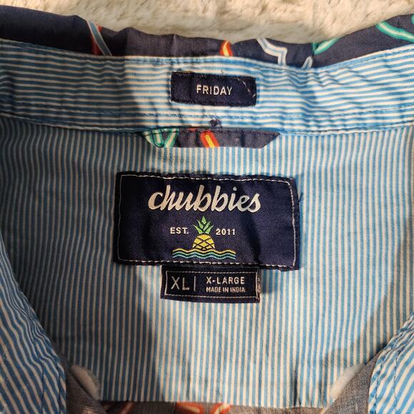 Chubbies Men's Button up Friday shirt size XL - Picture 2 of 6